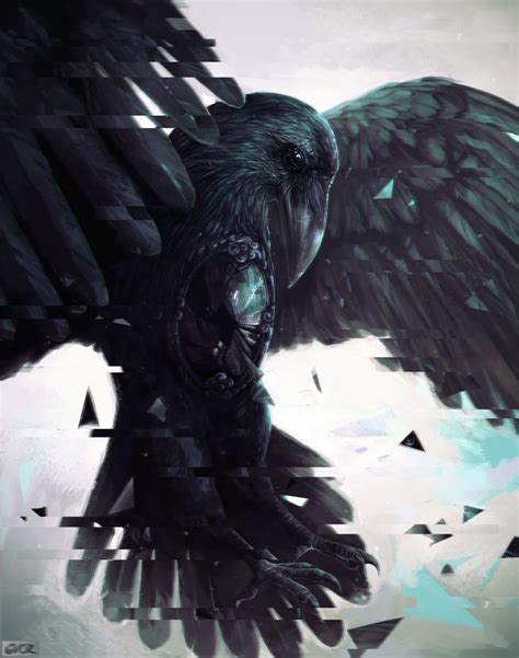 Raven By 6vcr On Deviantart Raven Art Crow Art Crows Ravens