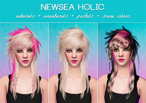 Newsea Holic Sims Hair Sims 2 Hair Sims 4 Characters