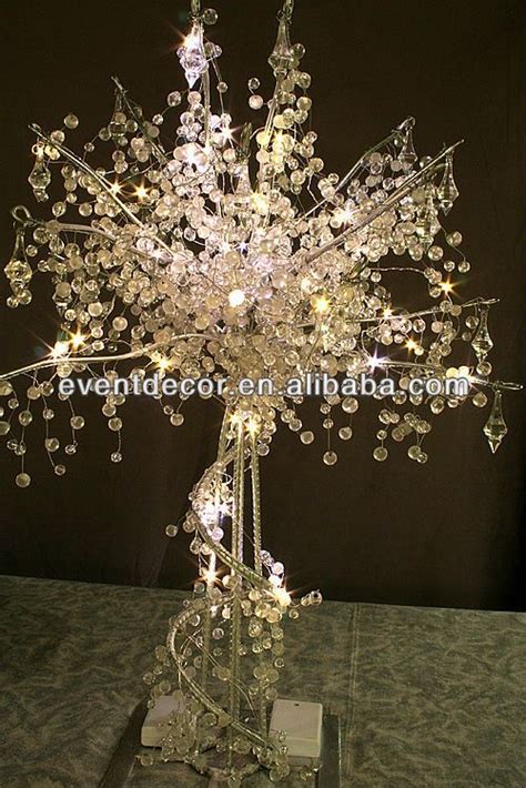 Lighted Tree Centerpieces For Weddings Acrylic Crystal Wedding Tree