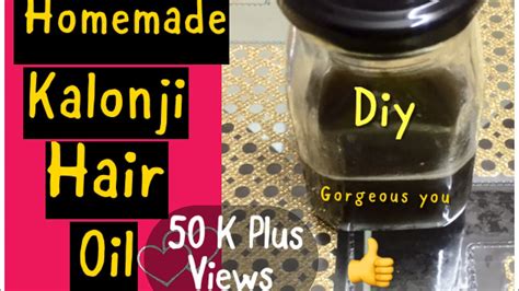 Homemade brahmi hair tonic brahmi hair oil specially for thick hair, long hair ,control hair fall. How To Make Kalonji Hair Oil At Home-Cure Baldness,White ...