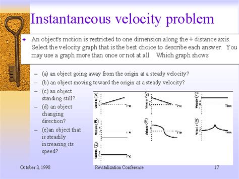 Instantaneous velocity problem