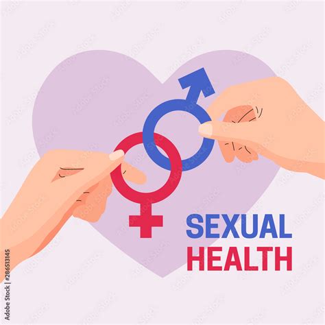 Vecteur Stock World Sexual Health Day Vector Illustration Poster Concept Couple Hand Holding