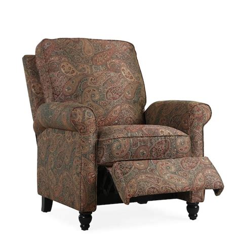 Prolounger Push Back Paisley Recliner Chair A158169 The Home Depot
