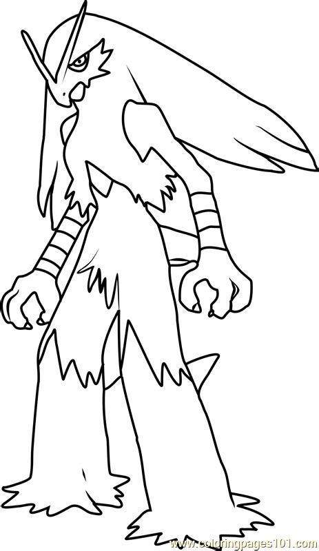 Mega Blaziken Coloring Pages Coloring Home