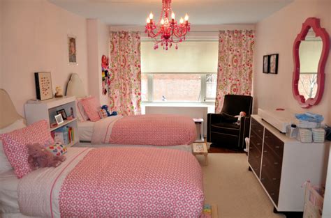 Little girl's room makeover, sugar and spice for two. Little Girls' Shared Pink Bedroom - Project Nursery