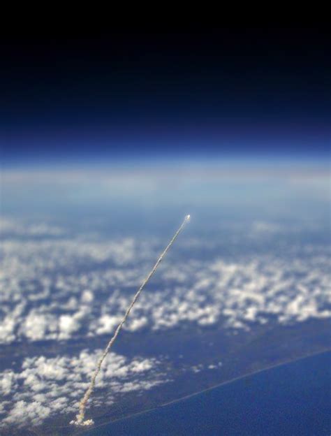 Launch Photographed From Space Tilt Shift Photography Photorator