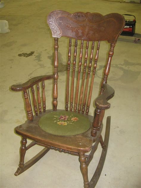 Summer Days Antique Wooden Rocking Chair