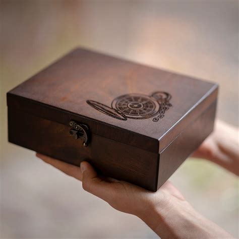 Engraved Wood Watch Box Hetch Ds For Men Wooden Watch Box For Etsy