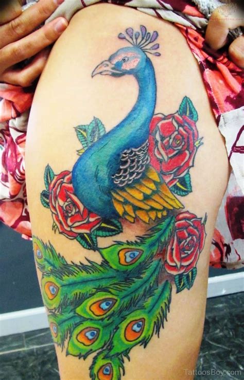 Peacock Tattoo On Thigh Tattoo Designs Tattoo Pictures