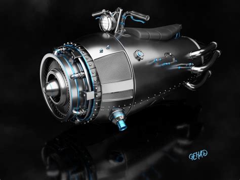 Artstation Hover Engine Gehad El Baz Engineering 3d Design Hover