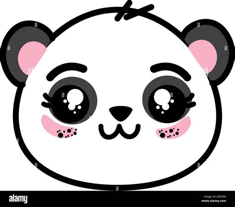 Panda Bear Face Cartoon