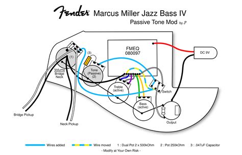 Wiring diagrams for stratocaster telecaster gibson jazz bass and more. Fender Jazz Bass Active Wiring Diagram Collection