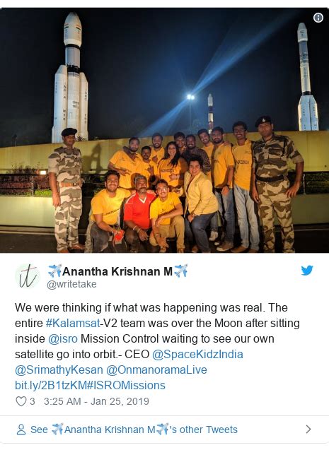 India Puts Lightest Satellite Kalamsat V2 Into Orbit Bbc News