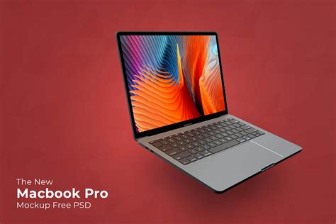 Floating Macbook Pro Mockup Free Psd Primepsd