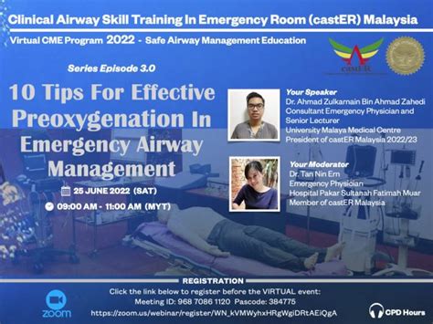 May 22 2018 Clinical Airway Skill Training In Emergency Room Caster Malaysia