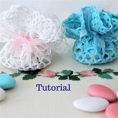 Centrini bomboniere promesse di matrimonio borseefilati crochet ganchillo uncinetto confetti wedding. Tutorial centrino a uncinetto per bomboniere, Pattern ...