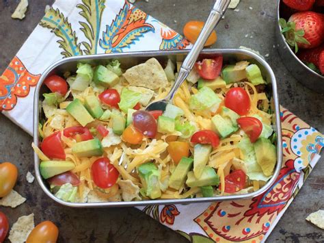 Diy Taco Salad Lunch Box Bowl Recipe Ea Stewart Food Network