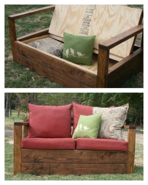 Ana White Simple Outdoor Loveseat With Storage Diy