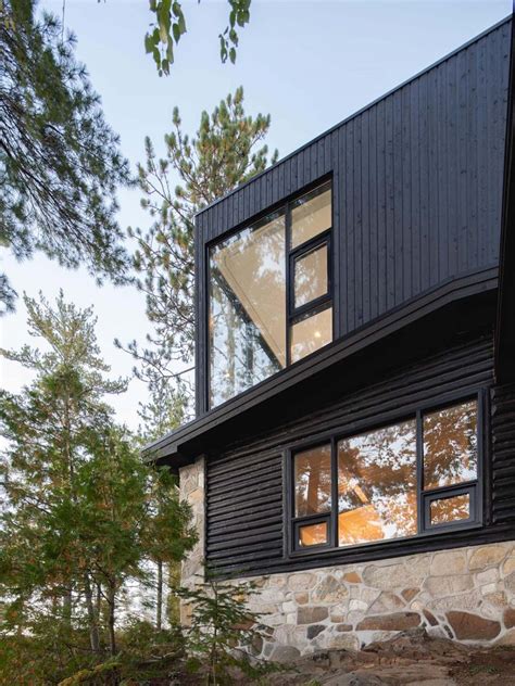 A Black Exterior And New Living Spaces Were Part Of Remodeling An Old