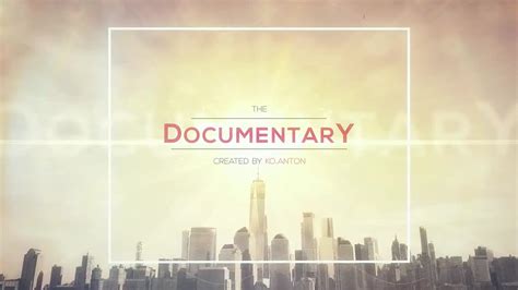 Documentary Intro Template Free Videohive After Effectspro Video