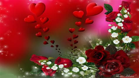 Red Roses And Hearts Wallpaper 45 Pictures