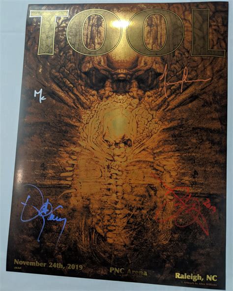 Axiata arena's concert history along with concert photos, videos, setlists, and more. November 24, 2019 - PNC Arena - Raleigh - TOOL Poster Archive