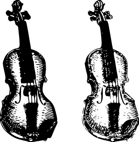 Two Violins Clip Art At Vector Clip Art Online Royalty