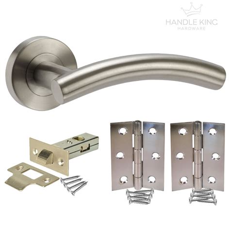 The elegance of strongar handles continues even when the door is opened with stainless steel backings that help to hide drill marks, completing available finishes: Curved Stainless Steel Interior Door Handle Pack - Brushed ...
