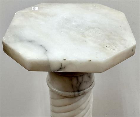 Lot Antique Marble Pedestal
