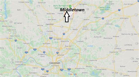Where Is Middletown Ohio What County Is Middletown Ohio In Where Is Map