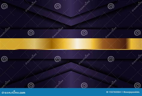 Luxurious Dark Purple Background With Golden Lines Combination Elegant