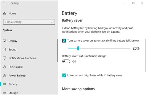 How To Enable Or Disable Battery Saver In Windows 10 Techcult