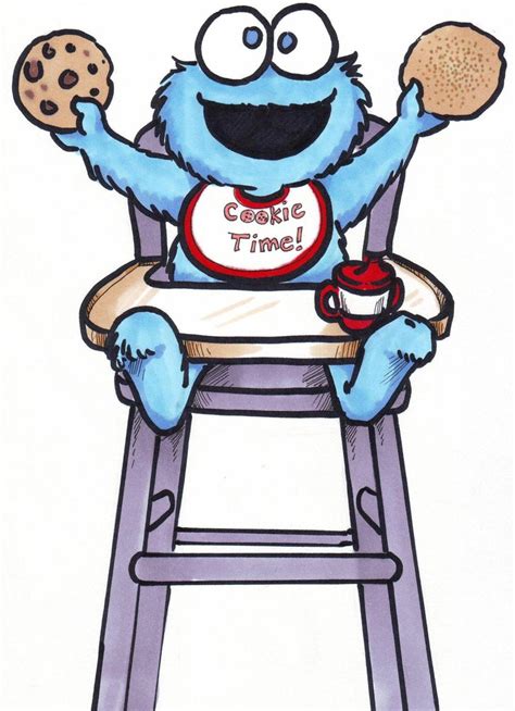Cute Cookie Monster Drawings Clip Art Library