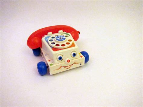 Vintage Fisher Price Chatter Telephone Rotary Dial Phone Vintage 80s