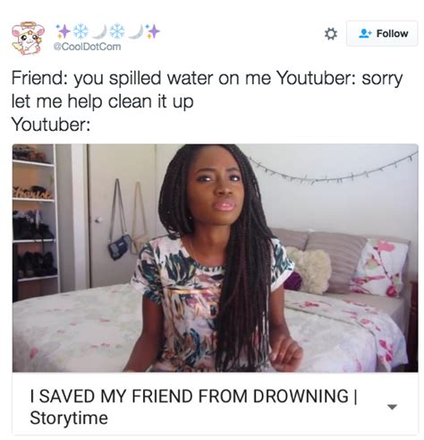 saved my friend from drowning youtube storytime clickbait parodies know your meme