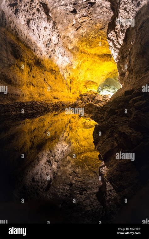 Cueva De Los Verdes Or The Green Caves Lanzarote Canary Islands