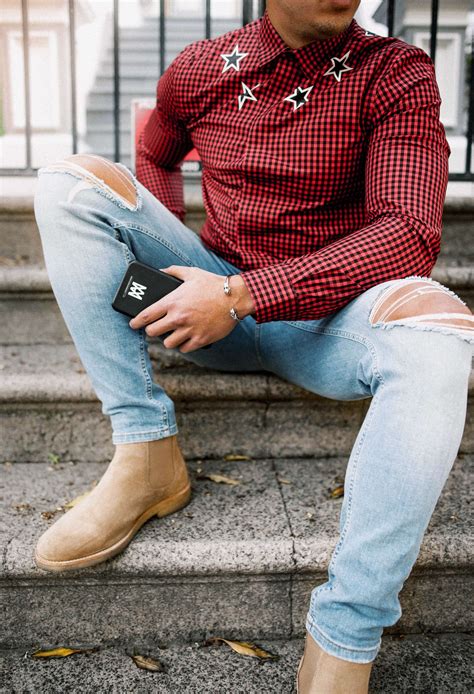 The difference between business attire and smart casual outfits as it. Men's Chelsea boot (Sand Suede) https://store ...