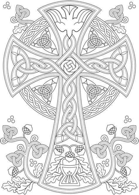 Welcome To Dover Publications Cross Coloring Page Mandala Coloring