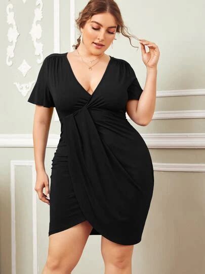 Shop Womens Curve And Plus Size Mini Dresses Shein Usa Plus Size