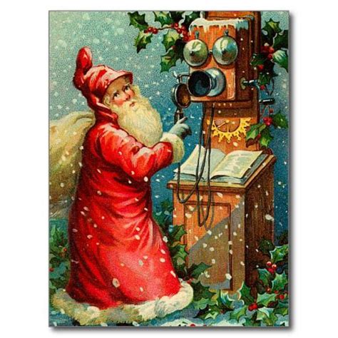 Victorian Santa Claus Christmas Postcards German Santa Claus Vintage Santa Claus Vintage