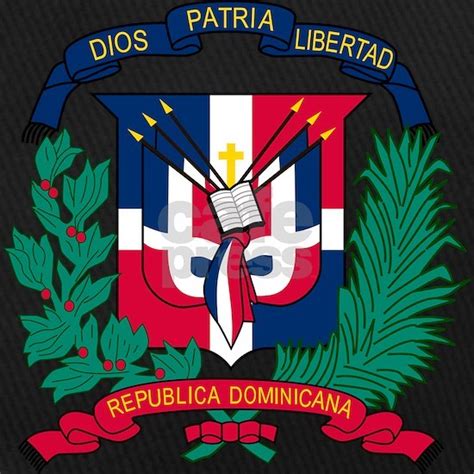 Dominican Republic Coat Of Arms Black Cap By Coat Of Arms Cafepress
