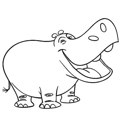 Cute Hippo Drawing At Explore Collection Of Cute