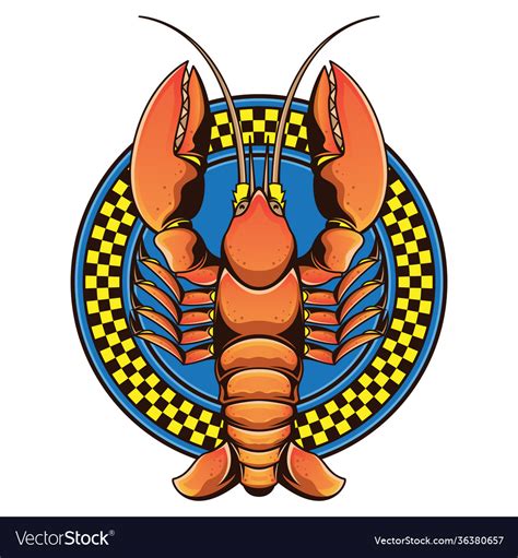 Lobster Restaurant Logo Royalty Free Vector Image