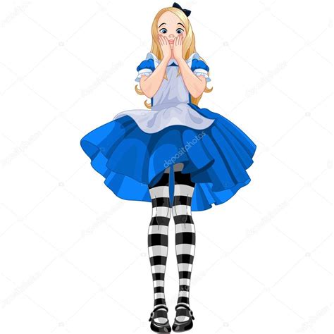 Surprised Alice From Wonderland Stock Illustration By ©dazdraperma