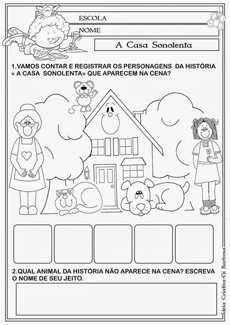 A Casa Sonolenta Para Imprimir