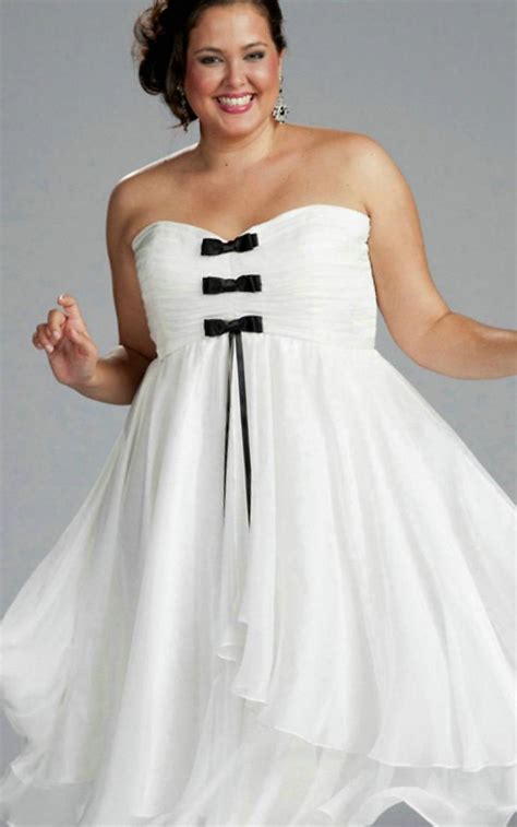 Plus Size White Summer Wedding Dress