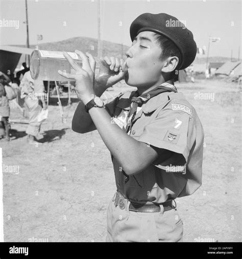 Jamboree 1963 At Marathon Greece Japanese Boy Scouts In Their Camp