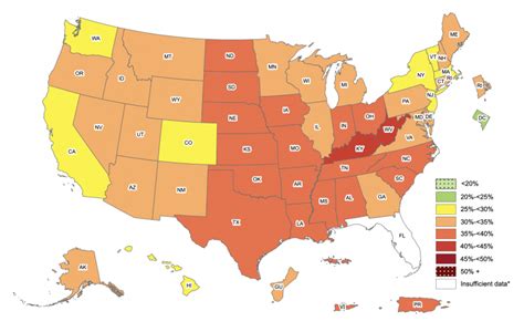 Cdc Map Reveals The Most Obese States In America Ng