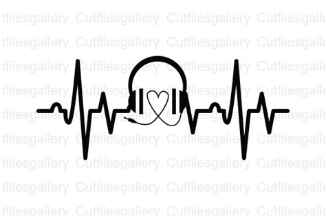 Download Music Heartbeat SVG (Graphic) by cutfilesgallery · Creative Fabrica