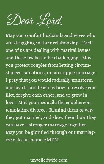 Prayer Of The Day Couples Contemplating Divorce